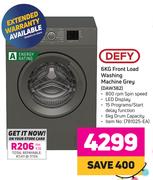 Defy 6Kg Front Load Washing Machine Grey DAW382