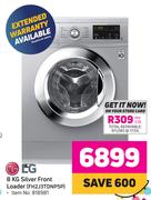 LG 8Kg Silver Front Loader FH2J3TDNP5P
