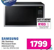 Samsung 28Ltr Stainless Microwave Oven ME6104ST1//FA