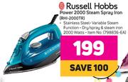 Russell Hobbs Power 2000 Steam Spray Iron RHI-2000TR