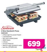 Sunbeam 4 Slice Sandwich Press SSP400