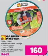 Garden Master 20m x 12mm Garden Hose With Fittings