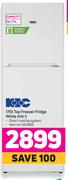 KIC 170L Top Freezer Fridge (White) 518 1