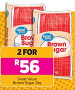 Great Value Brown Sugar-For 2 x 2Kg