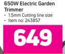 Trimtech 650W Electric Garden Trimmer
