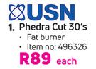 USN Pherdra Cut 30's Fat Burner-Each