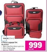 Mainstays 4 Piece Luggage Set BL0029Y-Per Set