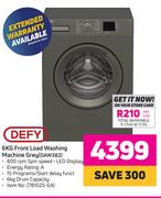 Defy 6Kg Front Load Washing Machine (Grey) DAW382