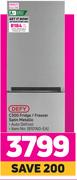 Defy C300 Fridge/Freezer (Satin Metallic)