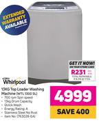 Whirlpool 13Kg Top Loader Washing Machine WTL 1300 SL