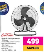 Sunbeam 18IN Oscillating Floor Fan