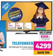 Telefunken 50" FHD LED TV TLEDD-50FHD