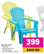 Dolomiti Chair-Each