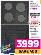Defy Box Set Slim Line Under Counter Oven +Slimline Hob