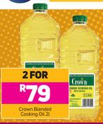 Crown Blended Cooking Oil-For 2 x 2Ltr