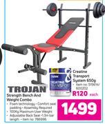Trojan Strength Bench & Weight Combo