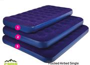 Campmaster Flocked Airbed Single-Each
