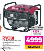Ryobi 2.7KW Generator RG-2700