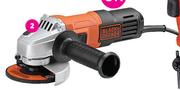 Black + Decker 650W 115mm Grinder-Each