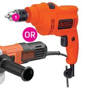 Black + Decker 550W 10mm Single Speed Hammer Drill-Each