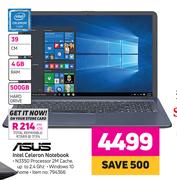 Asus Intel Celeron Notebook