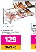 Mainstays 2 Tier Shoe Rack