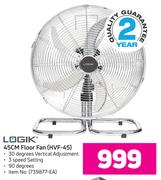 Logik 45cm Floor Fan HVF-45