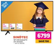 Sinotec 50" (127cm) UHD Android TV STL-50U20AT