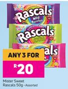 Mister Sweet Rascals Assorted-For Any 3 x 50g