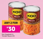 Koo Spaghetti In Tomato Sauce-For Any 2 x 410g