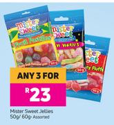 Mister Sweet Jellies Assorted-For Any 3 x 50g/60g