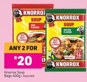 Knorrox Soup Bags Assorted-For Any 2 x 400g