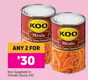 Koo Spaghetti In Tomato Sauce-For Any 2 x 410g