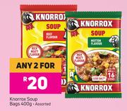 Knorrox Soup Bags Assorted-For Any 2 x 400g