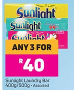 Sunlight Laundry Bar Assorted-For Any 3 x 400g/500g