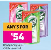 Handy Andy Refill Assorted-For Any 3 x 750ml