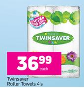 Twinsaver Roller Towels-4's Each