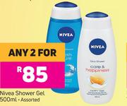 Nivea Shower Gel Assorted-For Any 2 x 500ml