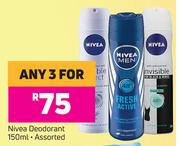 Nivea Deodorant Assorted-For Any 3 x 150ml
