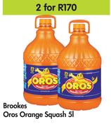 Brookes Oros Orange Squash-For 2 x 5ltr