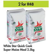 White Star Quick Cook Super Maize Meal-For 2 x 2.5Kg