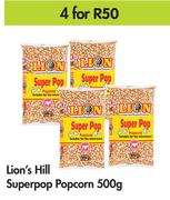 Lion's Hill Superpop Popcorn-For 4 x 500g