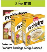 Bokomo Pronutro Porridge Assorted-For 3 x 500g