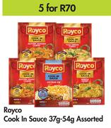 Royco Cook In sauce Assorted-For 5 x 37g-54g