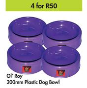 Ol'Roy 200mm Plastic Dog Bowl-For 4