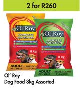 Ol'Roy Dog Food Assorted-For 2 x 8Kg