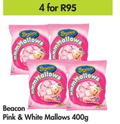 Beacon Pink & White Mallows-For 4 x 400g