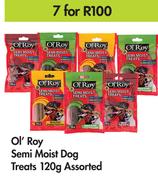 Ol'Roy Semi Moist Dog Treats Assorted-For 7 x 120g