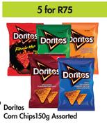 Doritos Corn Chips Assorted-For 5 x 150g