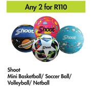 Shoot Mini Basketball/ Soccer Ball/ Volleyball/ Netball-For 2
